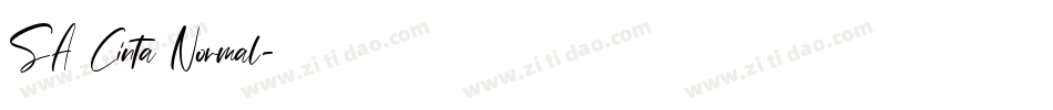 SA Cinta Normal字体转换